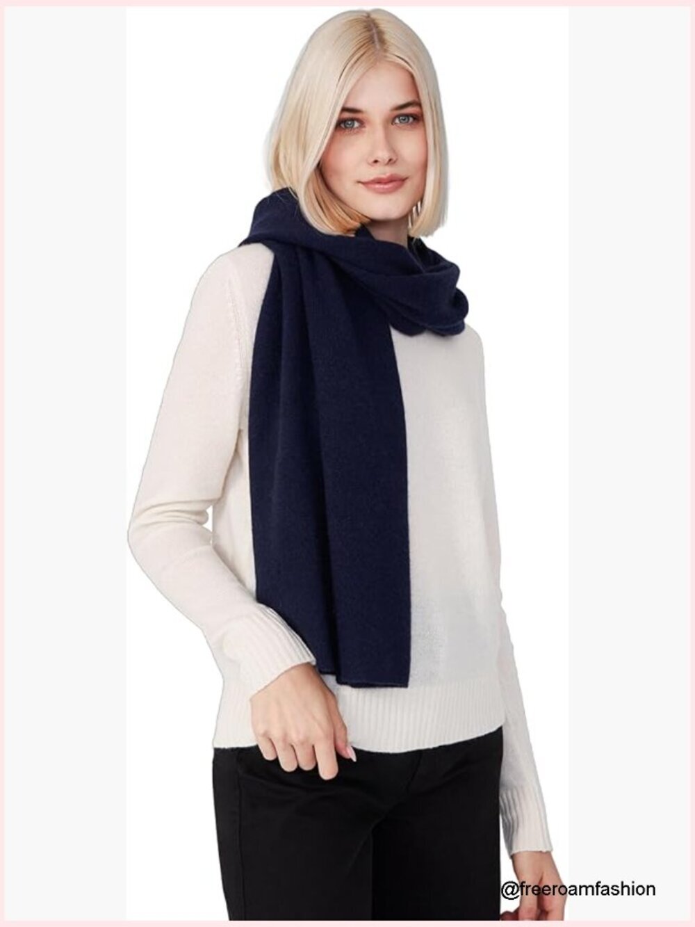 Cashmere Knitted Scarf - Soft Winter Wrap